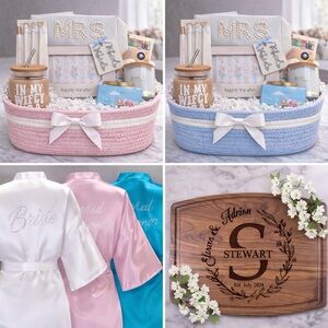 Luxury Bridal Gift Basket 💍 Custom Bride Box Set | Wedding Shower Gift Bundle